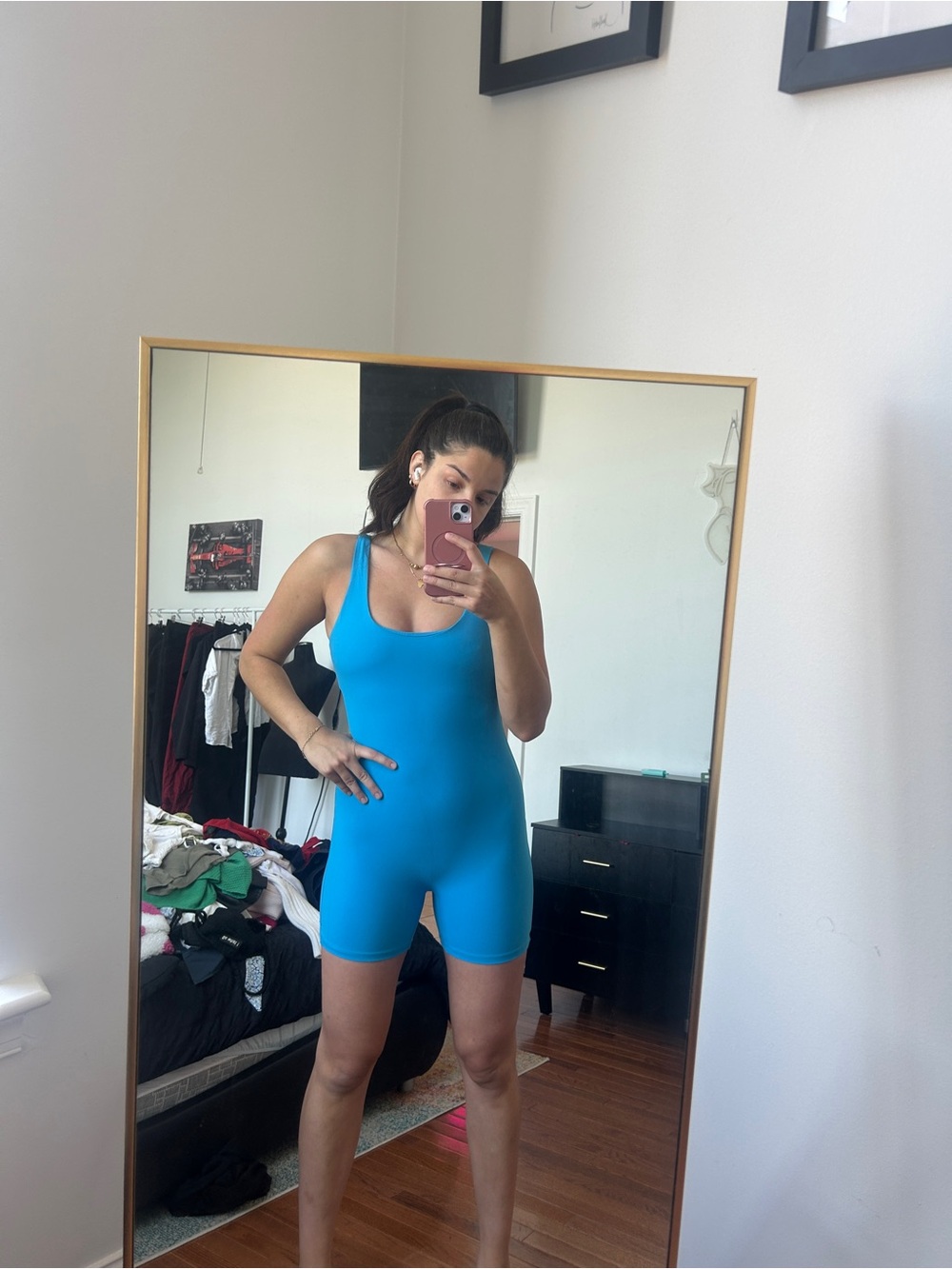 Bright Blue Sleeveless Romper